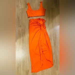 Orange 2 Piece Set